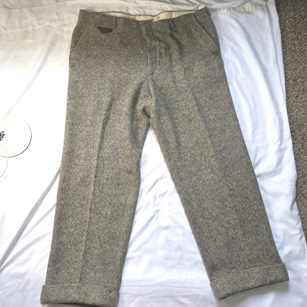 Vintage Polo Ralph Lauren Pants Men Size 44 Wool Pleated Cashmere Made In Italy
